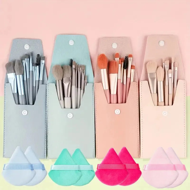 8Pcs Portable Makeup Brushes Set Cosmetic Foundation Powder Eye Shadow Blush Blending Concealer Beauty Make Up Brushes Tools