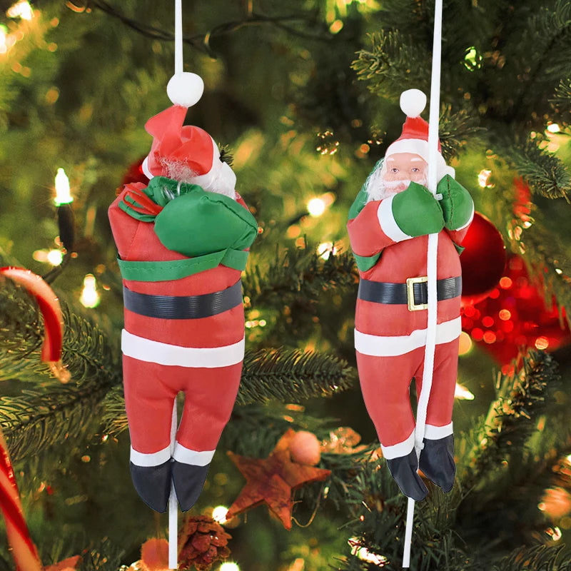 Santa Claus Hanging Doll Christmas Tree Pendant Ornaments Christmas Decorations for Home Noel Natal Navidad New Year Kids Gift