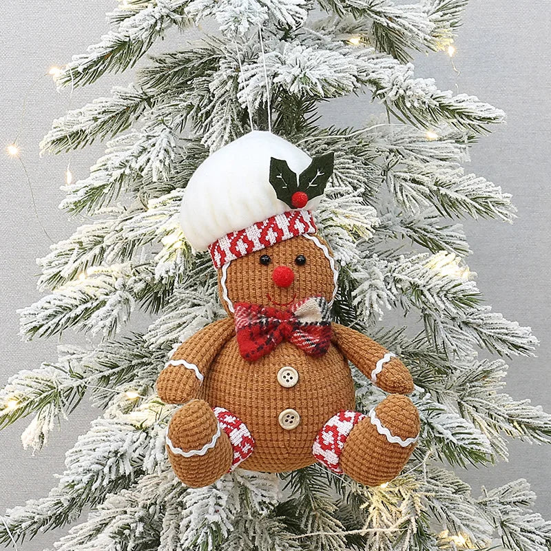 Christmas tree pendant cookie man gingerbread man doll Christmas New Year holiday decoration pendant