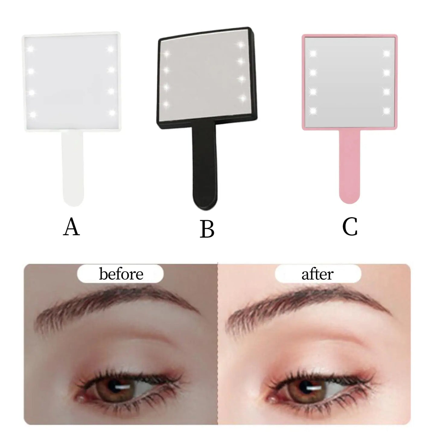 Makeup Light Square Gift for Woman Vanity Mirror Pocket Mirror