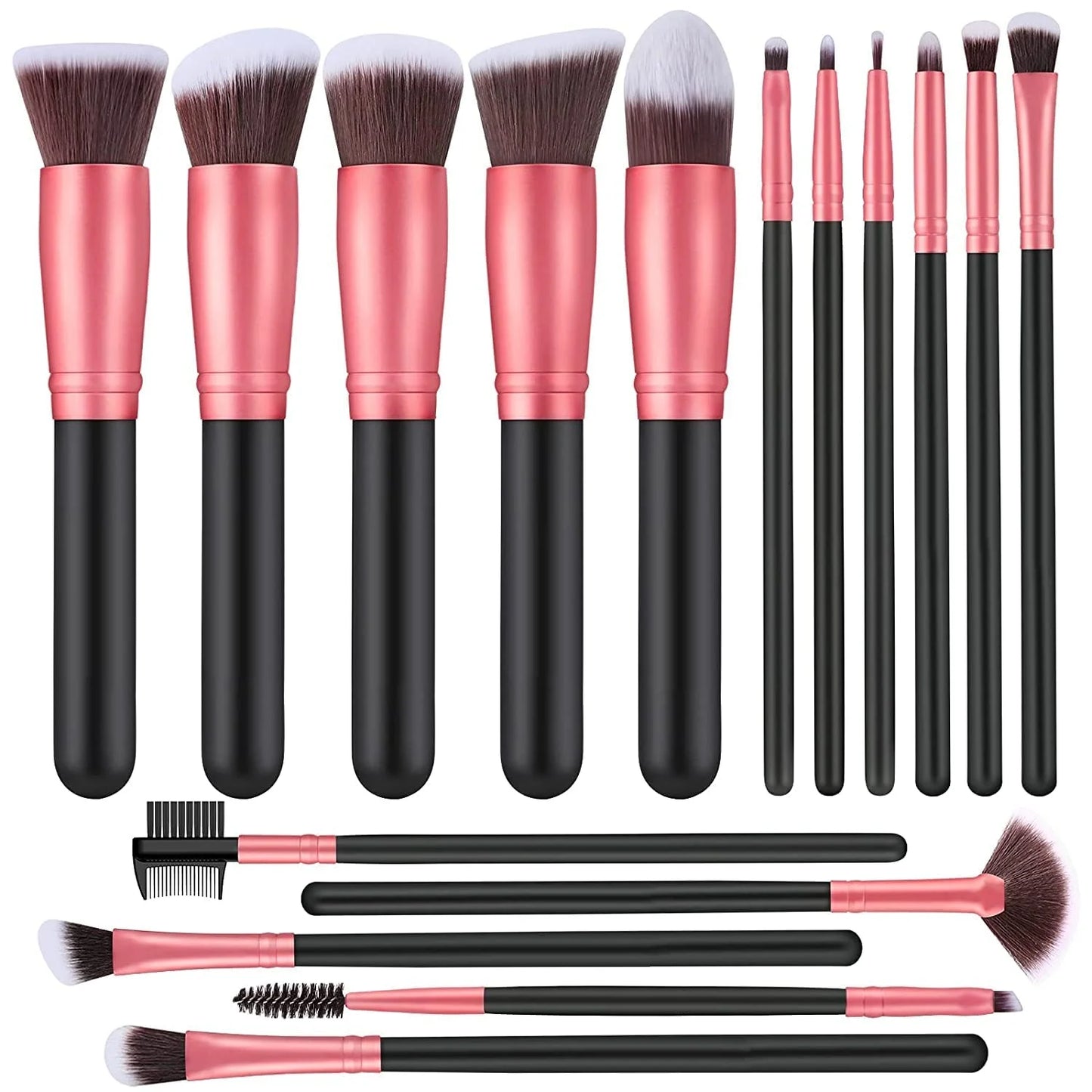 14/16PCS Makeup Brush Set Professional Eyeshadow Foundation Concealers Blush Highlight Powder Blending Kabuki Female Makeup Tool