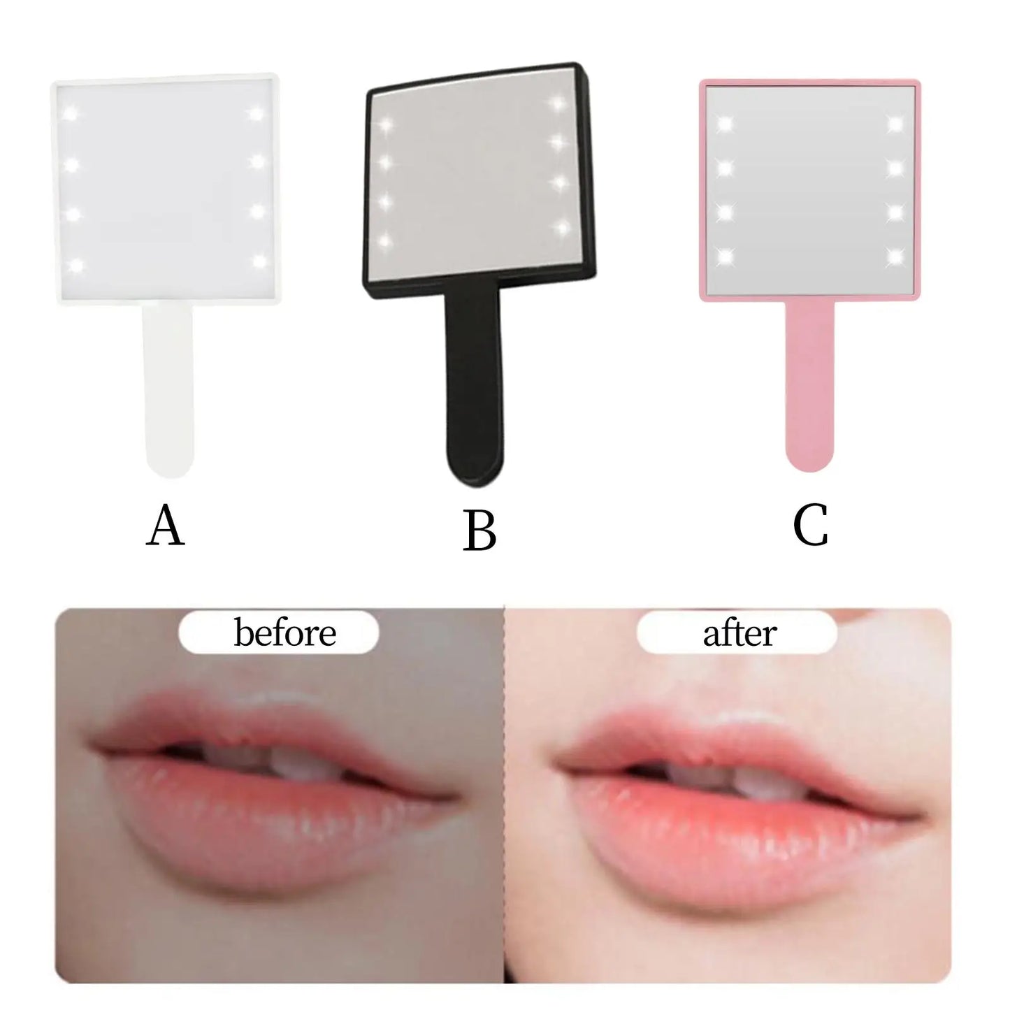 Makeup Light Square Gift for Woman Vanity Mirror Pocket Mirror