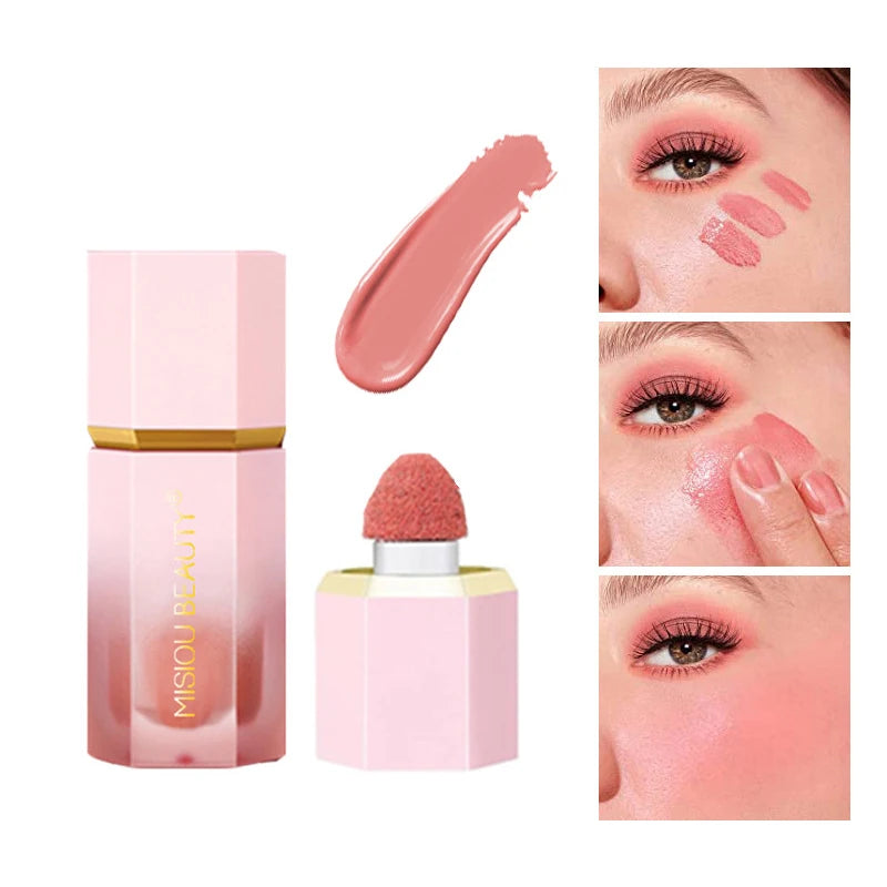 3in1 Liquid Blush Waterproof Blush Stick Contouring Bronzer Long Lasting Highlight Stick Makeup suit All Skin Types Lip Cosmetic