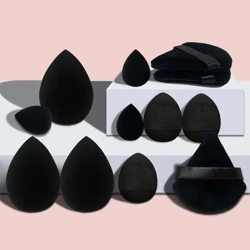 12pcs Beauty Tools Foundation Sponges Powder Puff  Soft Cosmetic Puff Makeup Sponge Blender Beauty Egg Women Make Up Accessories