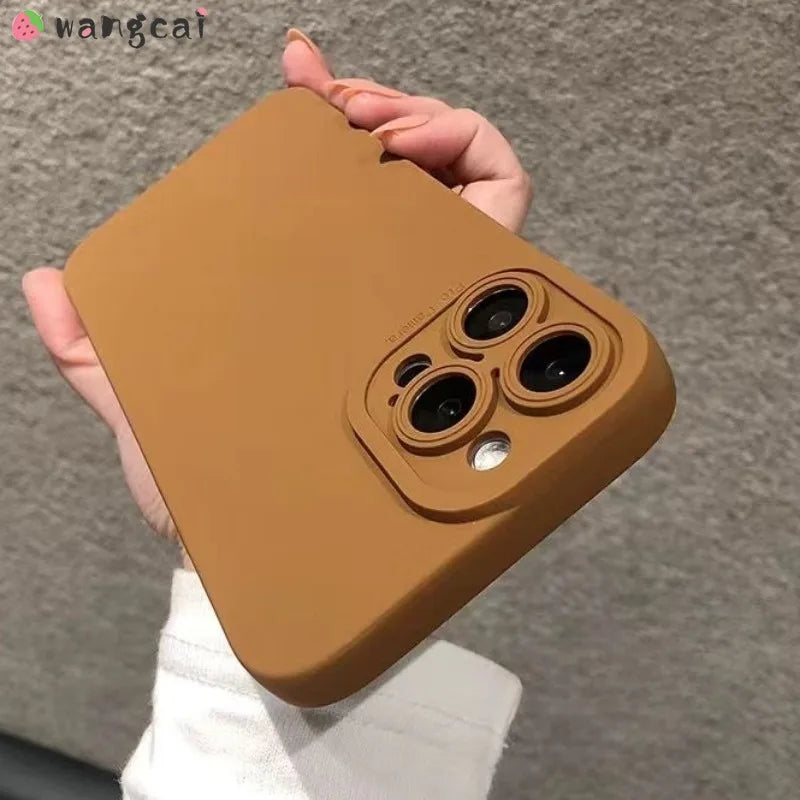 Solid Color Silicone Phone Case for Samsung Galaxy A03S A02S M02S S10 Lite Note 10 Lite 20 Ultra Plus Soft Cover Cases Boy Girl