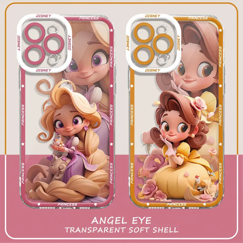 Disney Princess Girl Cute Phone Case for Motolora Moto G32 G71 Edge 40 5G G73 G72 G22 G52 Clear Silicone Cover