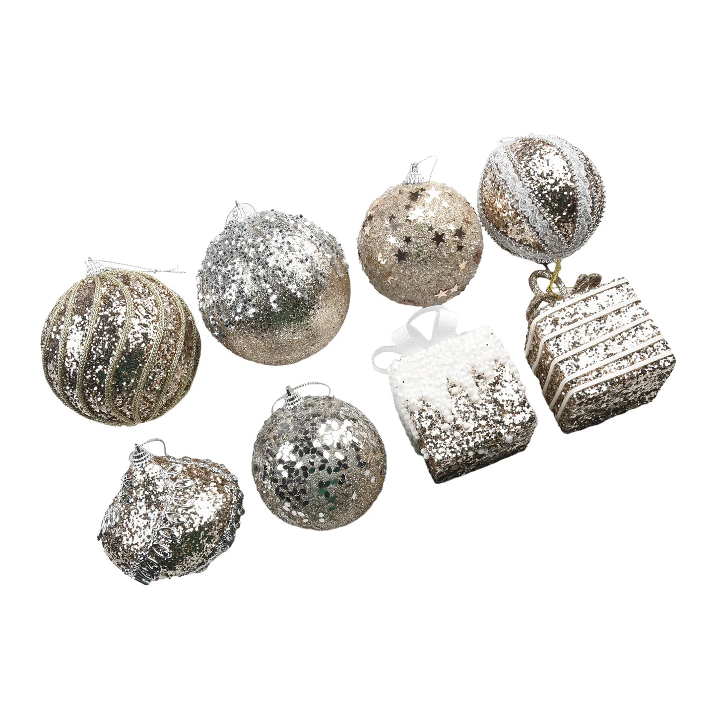 6 7 8pcs Christmas Ball Ornaments Tree Decorations You Can Hang It On The Trees To Make Wonderful Pendant For Your Party