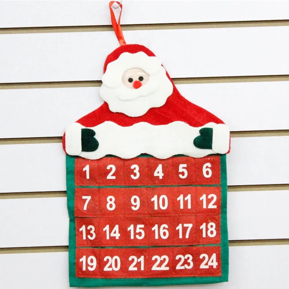 Christmas Decorations Calendar Advent Calendars  Pendant Santa Claus Hotel Lobby Family Pendant