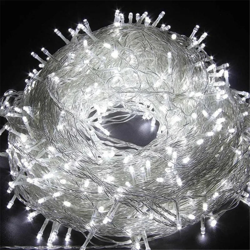 110 /220 V Outdoor 10M 100LED String Lights Garland  Waterproof Fairy Light Christmas Wedding Party Holiday Gardening Decoration