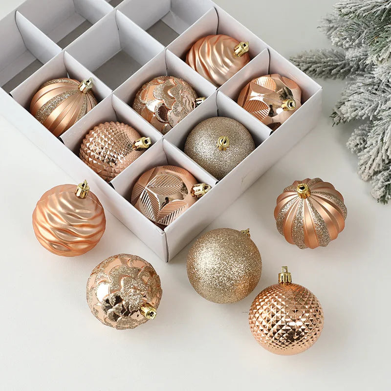 6cm Christmas Ball Package Christmas Tree Decoration Pendant Christmas Ball Painted Decorative Ball