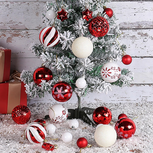 44pcs Christmas Tree Hanging Ball Shatterproof Christmas Ball Christmas Ornaments Baubles Set Decorations For Home Party