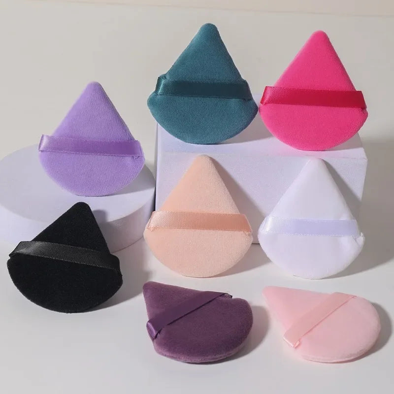 1PC Triangle Powder Puff Soft Velvet Cosmetic Puff Face Makeup Sponge Foundation Puff Makeup Blender Beauty Make Up Tools