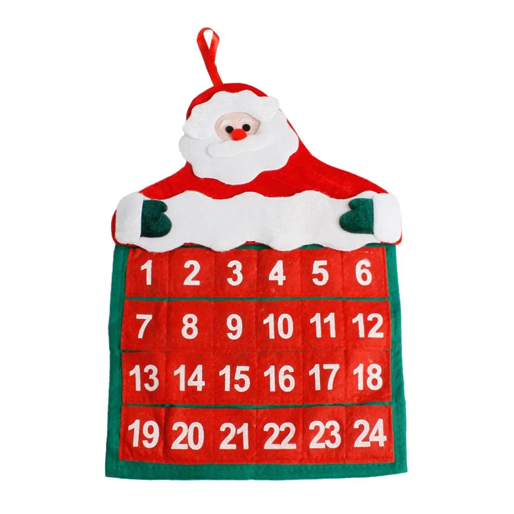 Christmas Decorations Calendar Advent Calendars  Pendant Santa Claus Hotel Lobby Family Pendant