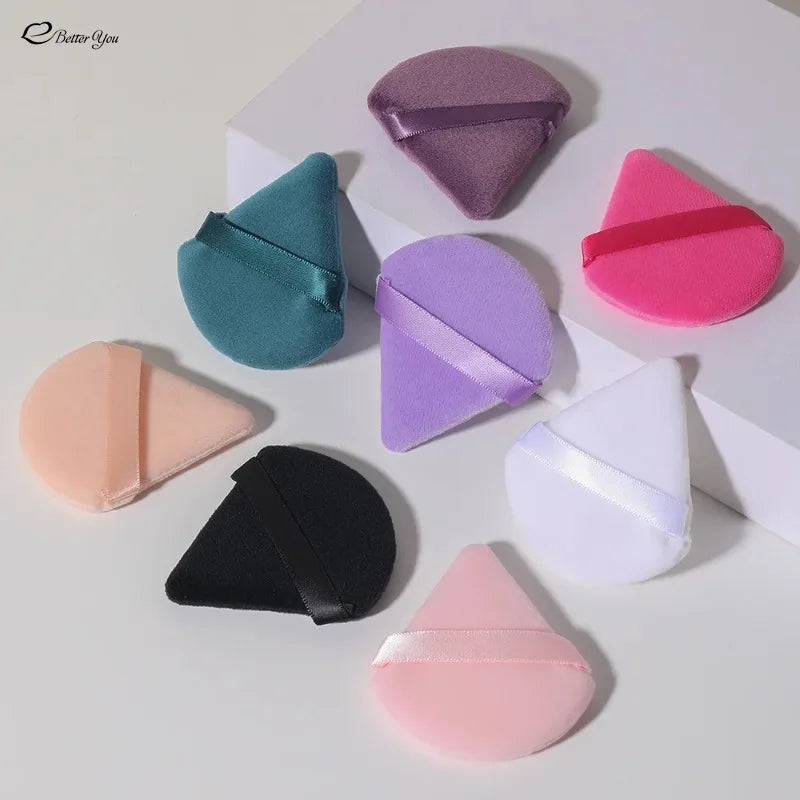 1PC Triangle Powder Puff Soft Velvet Cosmetic Puff Face Makeup Sponge Foundation Puff Makeup Blender Beauty Make Up Tools