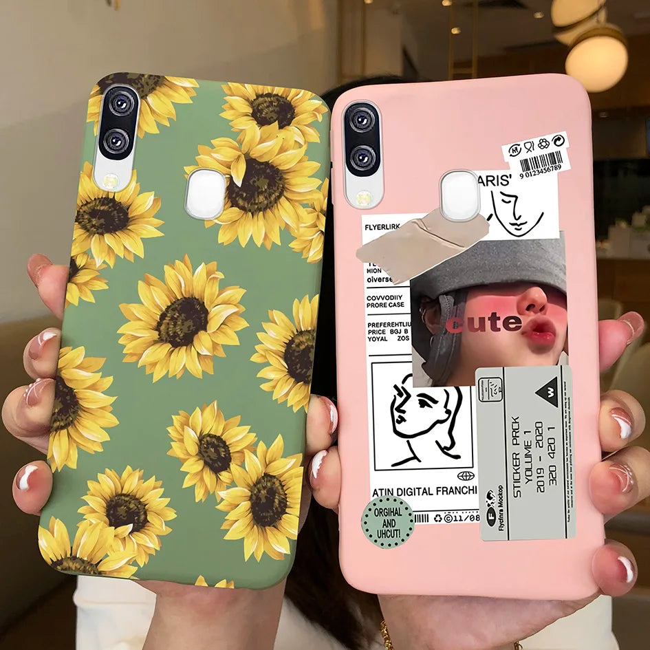 For Samsung Galaxy A40 Phone Cases Fashion Cute Girl Heart Case Cover For Coque Samsung Galaxy A40 A 40 SM-A405F 5.9" Capa Funda