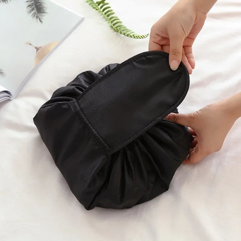 Women Drawstring Makeup Bag Fashion Travel Cosmetic Lazy Storage Bag Toiletry Organizer Case Storage Pouch Accessories Supplies