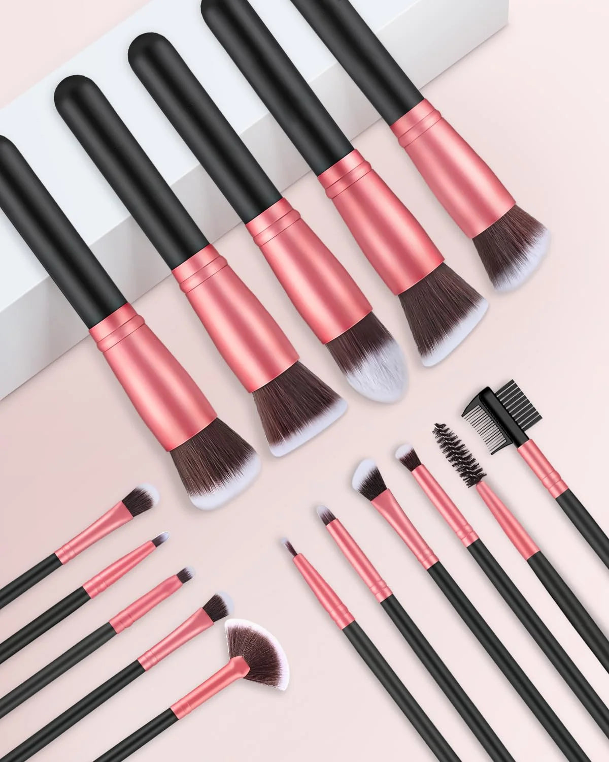 14/16PCS Makeup Brush Set Professional Eyeshadow Foundation Concealers Blush Highlight Powder Blending Kabuki Female Makeup Tool