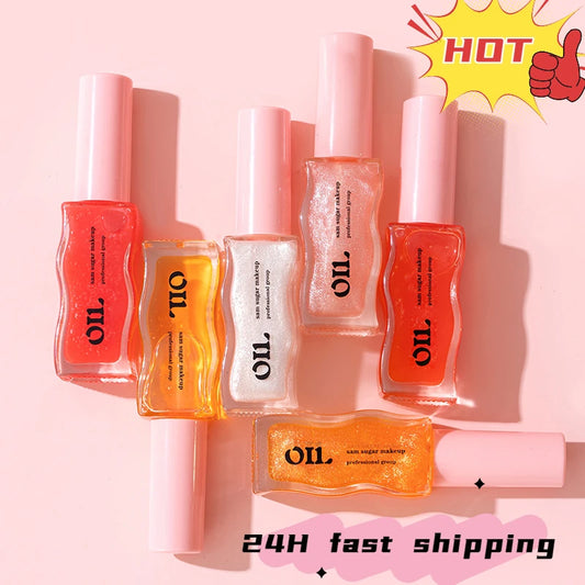 Fruit Honey Essence Lip Oil Sexy Plump Lip Jelly Strawberry Tinted Lip Liquid Waterproof Moisturize Oil Lipgloss Makeup Makeup