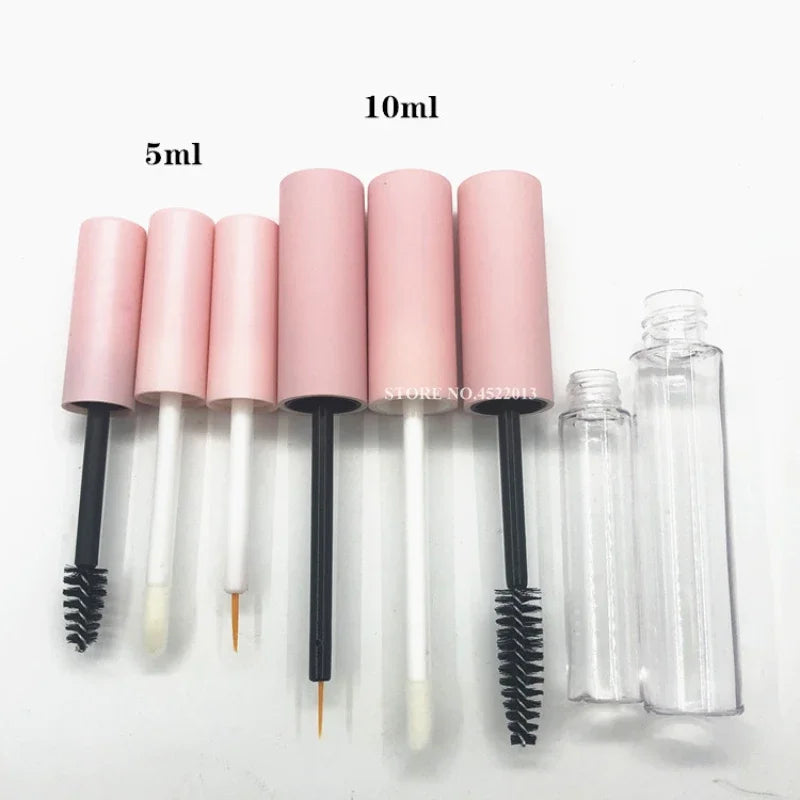 1.5ml Lip Gloss Tube 5ml 10ml Empty Pink Cap Lipgloss Mascara Tube Eyelash Tube Lip Gloss Bottle Packaging Lipgloss Container