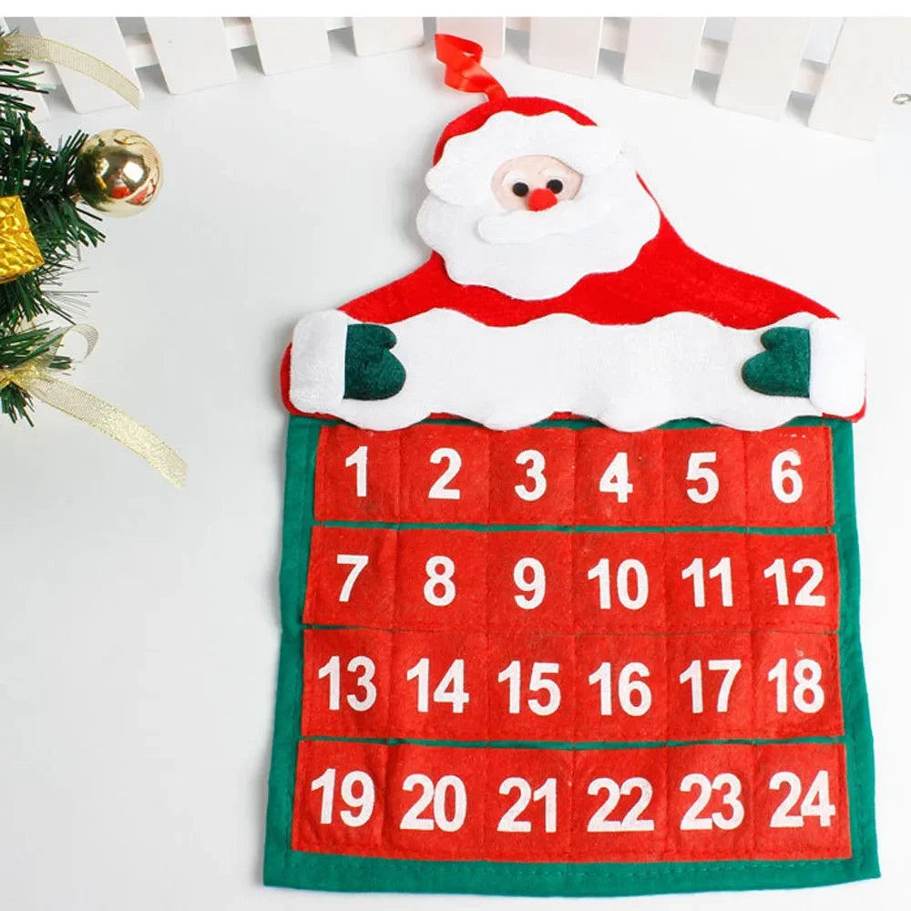 Christmas Decorations Calendar Advent Calendars  Pendant Santa Claus Hotel Lobby Family Pendant