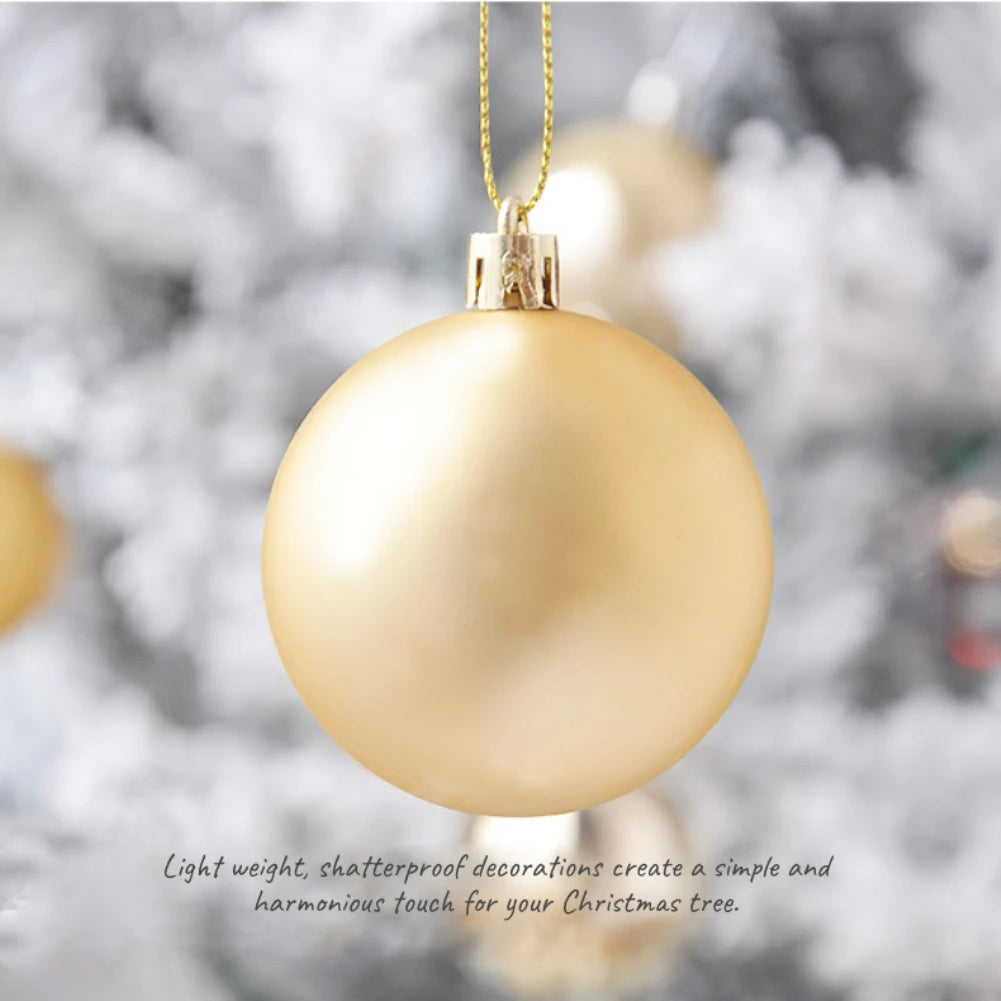 1box Christmas Balls Christmas Tree Ornaments Ball Xmas Hanging Tree Pendants Home Party Decor 2023 New Year Gift Navidad