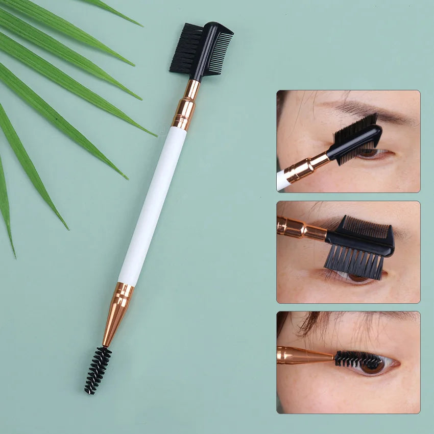 1PC Double Ended Eyebrow Comb Brush Beauty Makeup Brushes Eyelash Applicator Professional Make Up Tool