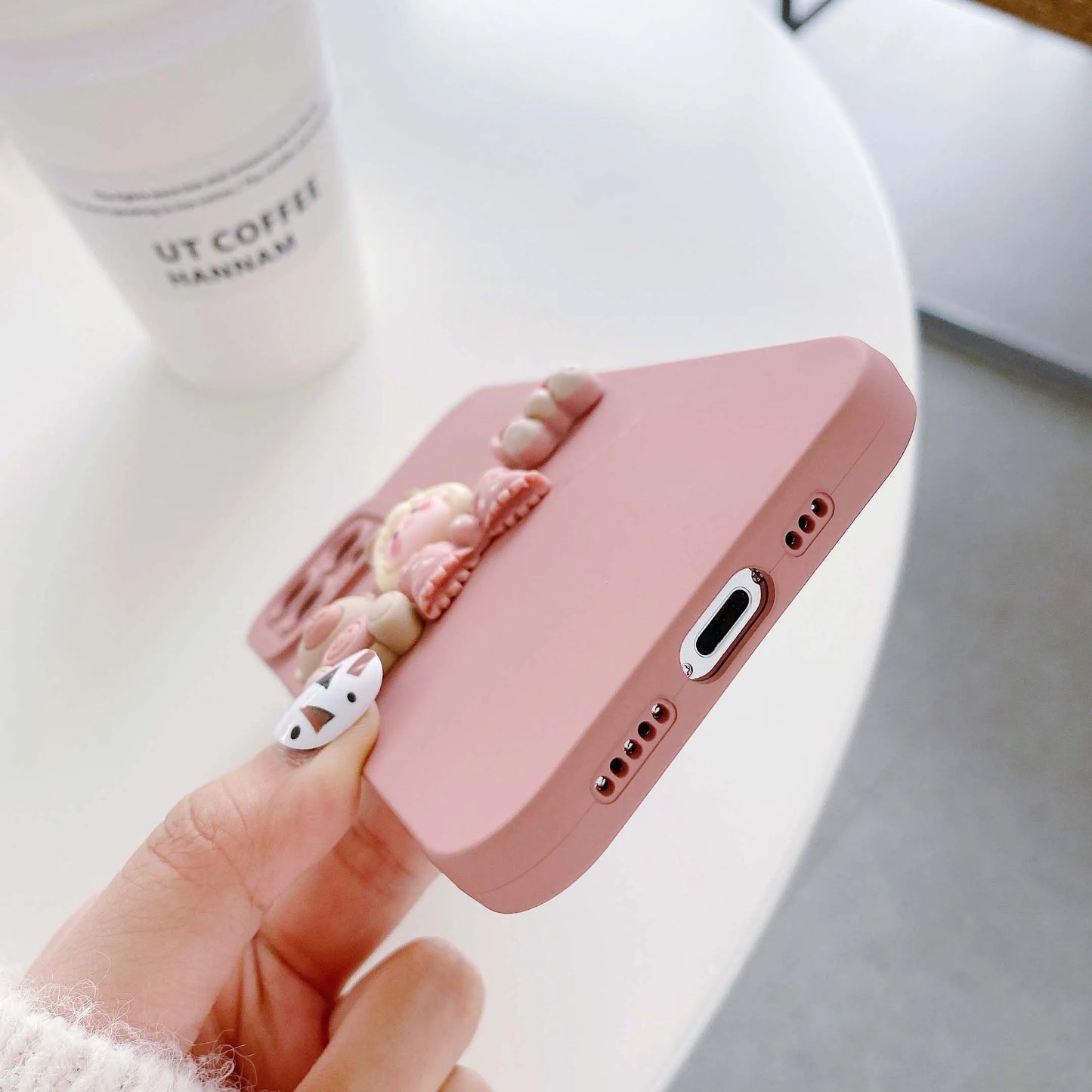 Cute Petty Girl Bear Phone Cases for iPhone X XR XS Max 7 8 6 6s Plus Soft Silicon Back Cover Case On iPhone 13 12 11 14 Pro Max