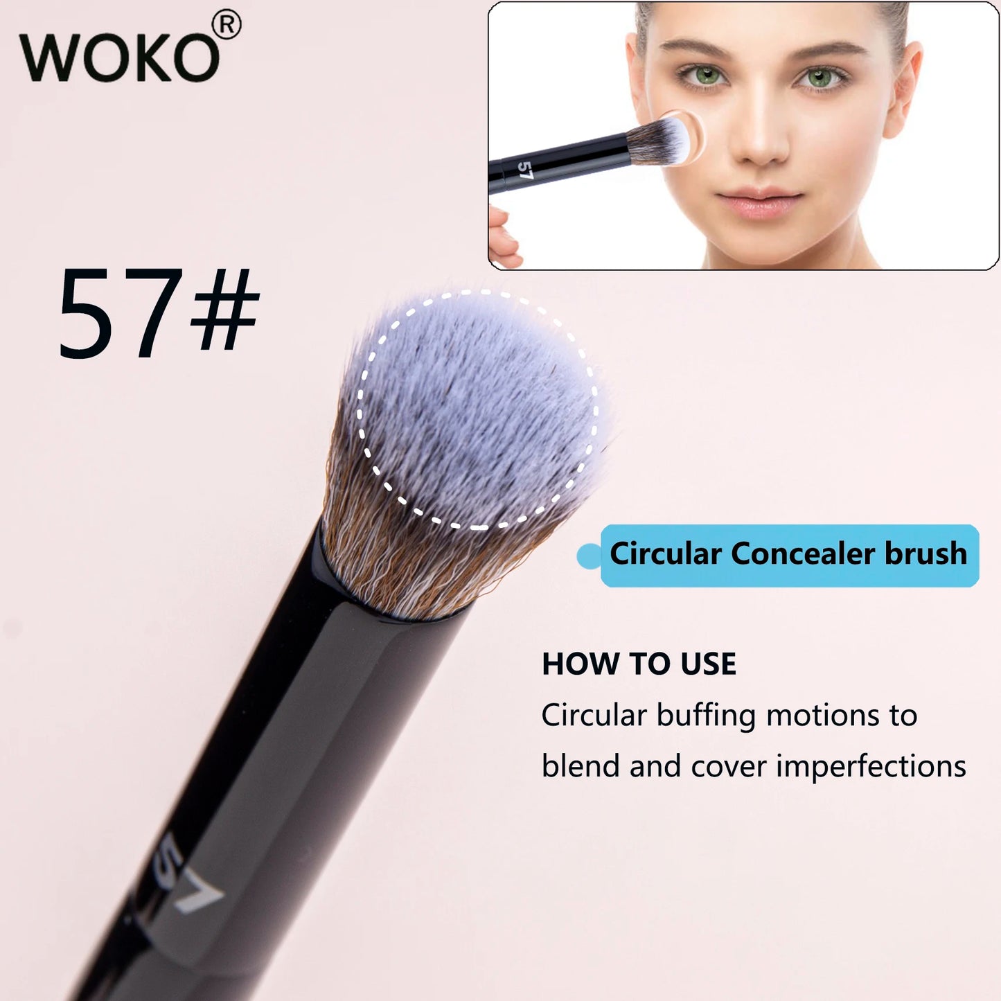 PRO 71 Concealer Brush Buildable Coverage Concealer Blending Makeup Brush Professional Concealer Liquid Cream Sticks Makeup Tool