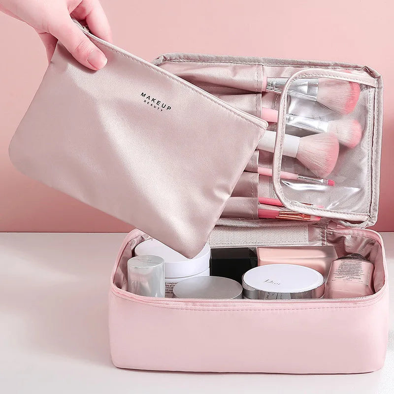 Makeup Bag For Women Toiletries Organizer Waterproof Travel Make Up Storage Pouch Female Large Capacity Portable Cosmetic Case