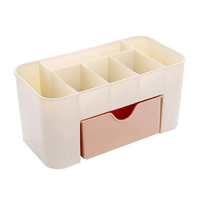 Double Layer Plastic Makeup Organizers Storage Box Cosmetic Drawers Jewelry Display Box Case Desktop Container Boxes Organizer