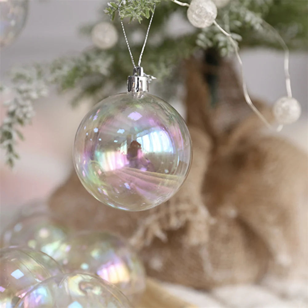 1PC Christmas Balls Christmas Tree Ornaments Ball Xmas Hanging Tree Pendants Home Party Decor 2023 New Year Gift Noel Navidad