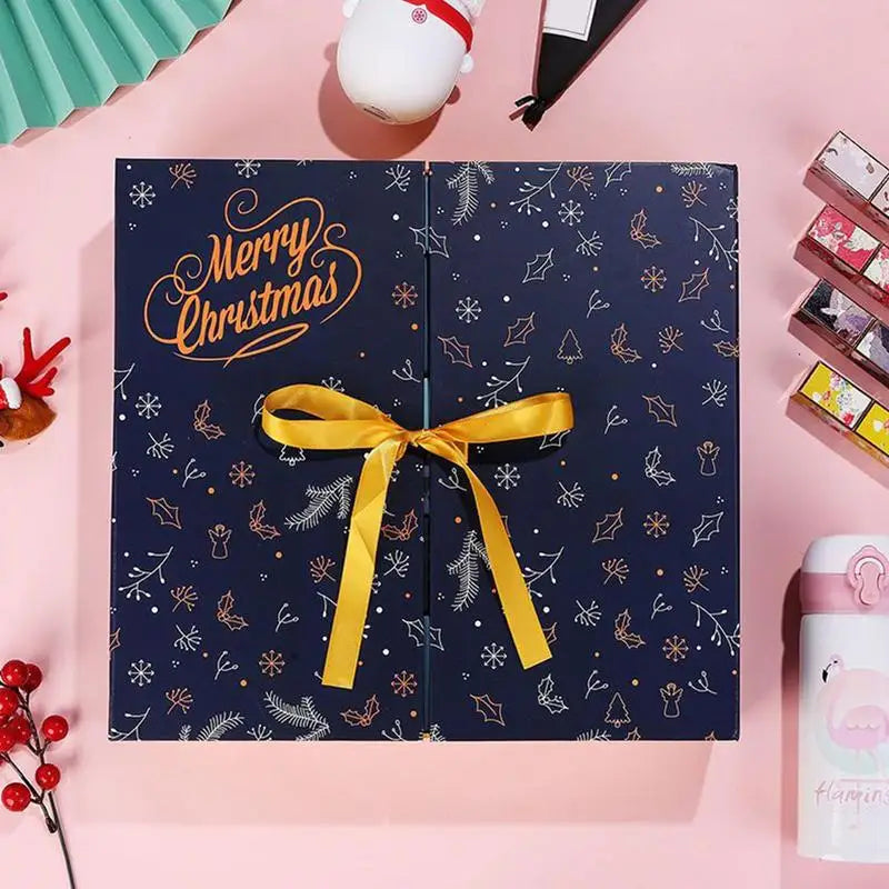 Christmas Advent Calendar Box Surprise D-IY Paper Gift Box Countdown 24 Days Of Drawers Best Gifts For Girls Boys Friends