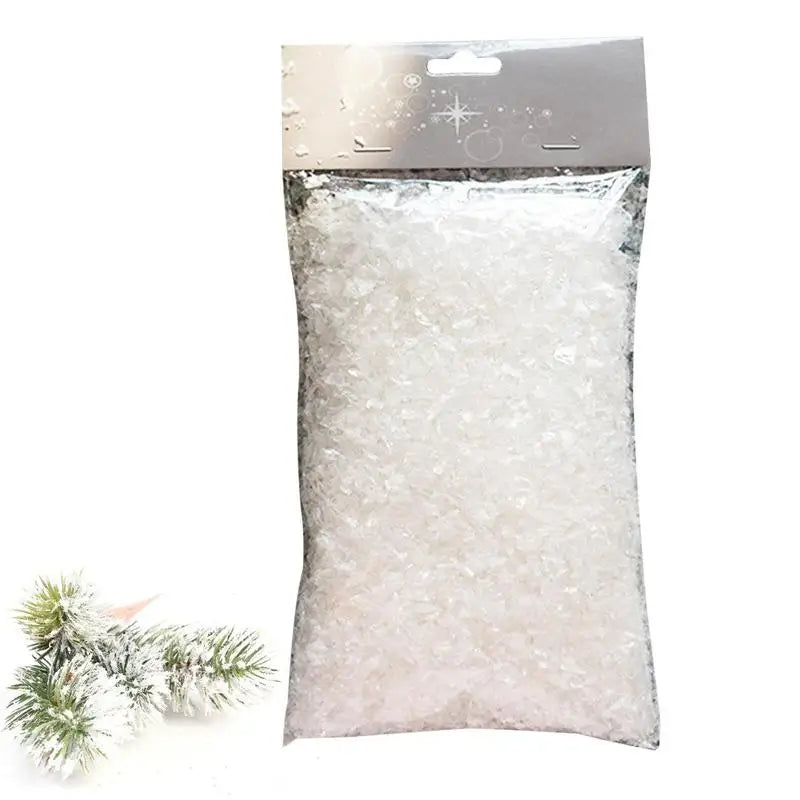 Christmas Fake Snow Decor Artificial PE Dry Snow Landscaping False Snow Christmas Tree Decoration Wedding Window Activities