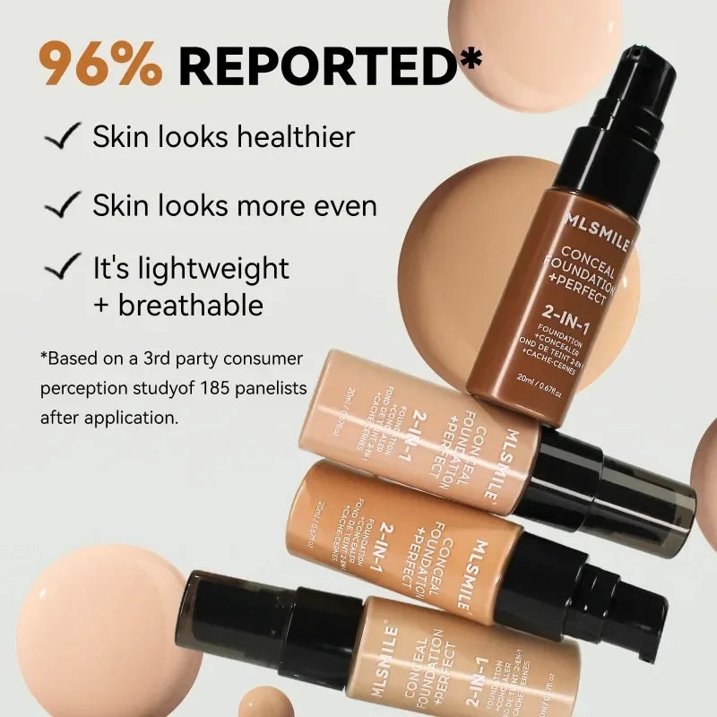 Waterproof Face Foundation Cream Oil-Control Matte BBCream Lasting  Liquid Concealer Full Coverage Matte Base Face Makeup Women