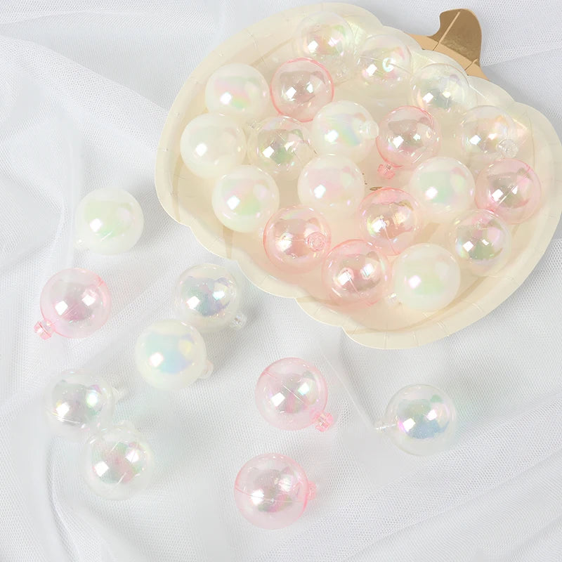 10pcs Transparent Bubble Ball Christmas Tree Hanging Balls 3cm/4cm/5cm/6cm DIY Baking Cake Party Decoration Supplies