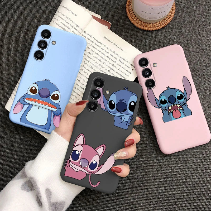 Classic Lilo Stitch Case For Samsung Galaxy A15 4G 5G Phone Cover Cartoon Girl Gift Soft TPU Coque Funda For Samsung A 15 Capa