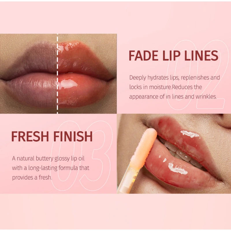 Fruit Honey Essence Lip Oil Sexy Plump Lip Jelly Strawberry Tinted Lip Liquid Waterproof Moisturize Oil Lipgloss Makeup Makeup