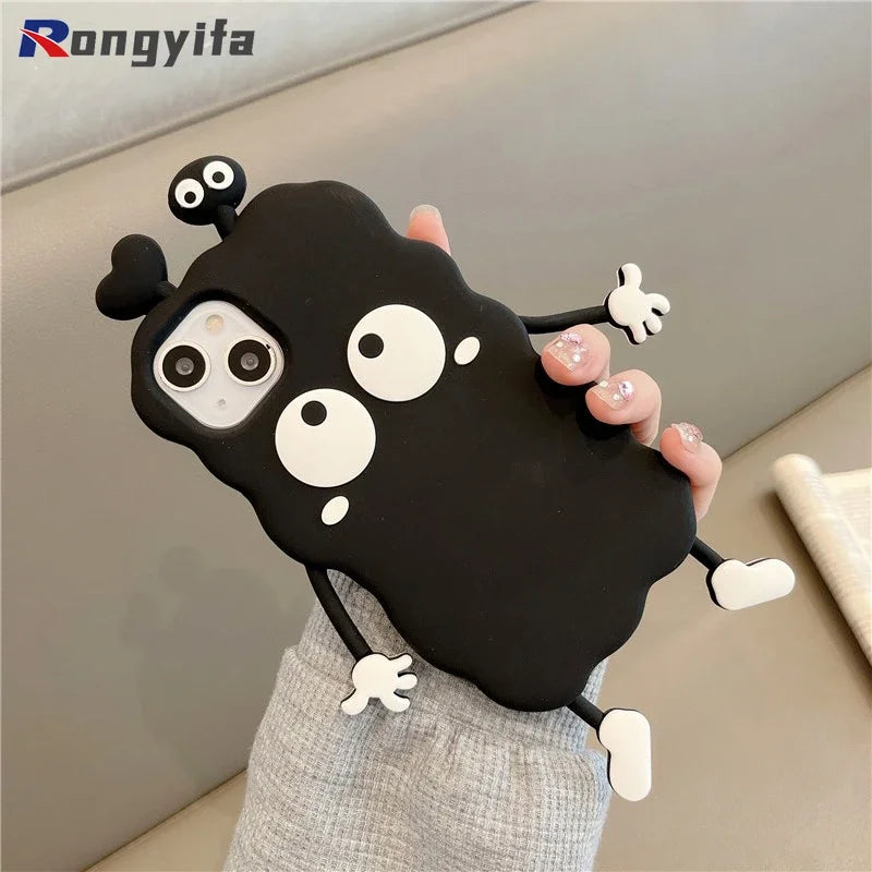 Funny Ugly Girl Case For Samsung Galaxy S24 Ultra S24+ A35 A55 A05 A05S A25 M34 M54 A54 A34 5G A24 4G S23 FE Phone Case+Bracelet