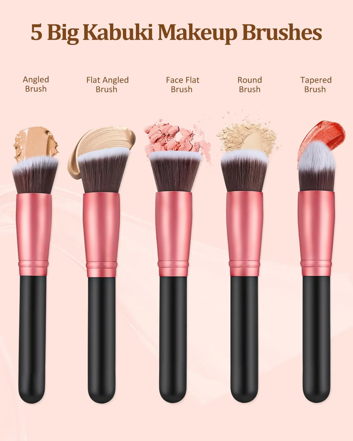 14/16PCS Makeup Brush Set Professional Eyeshadow Foundation Concealers Blush Highlight Powder Blending Kabuki Female Makeup Tool