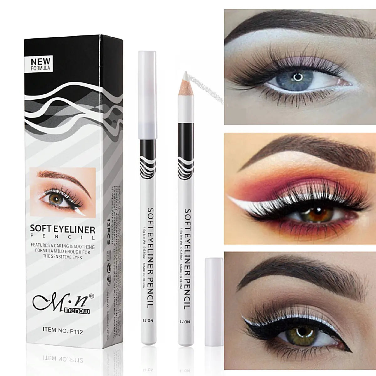 Eyeliner Eyebrow Pencil 2 In 1 Waterproof Non-smudge Quality Professional Makeup Long Lasting Natural Eyeliner Moderate Hardness