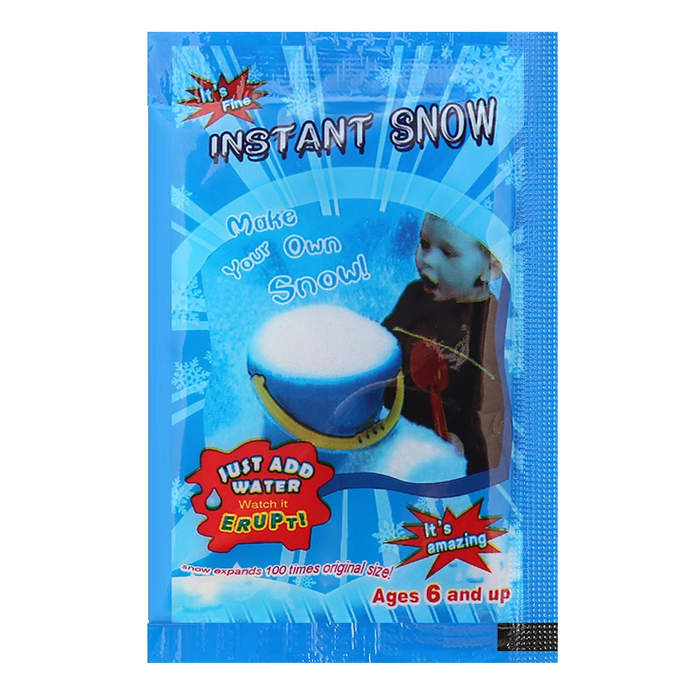 1/2/3PCS 1bag Fake Snowflakes Snow Instant Absorbant Polymer Christmas Wedding Decor Artificial Fake Snow For Kids Toy