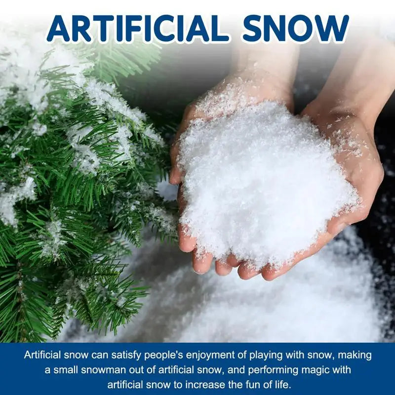 Fake Snow Powder Artificial Winter Instant Faux Snow Powder For Christmas Windows Gift Box Trees Courtyard Wall Corridor