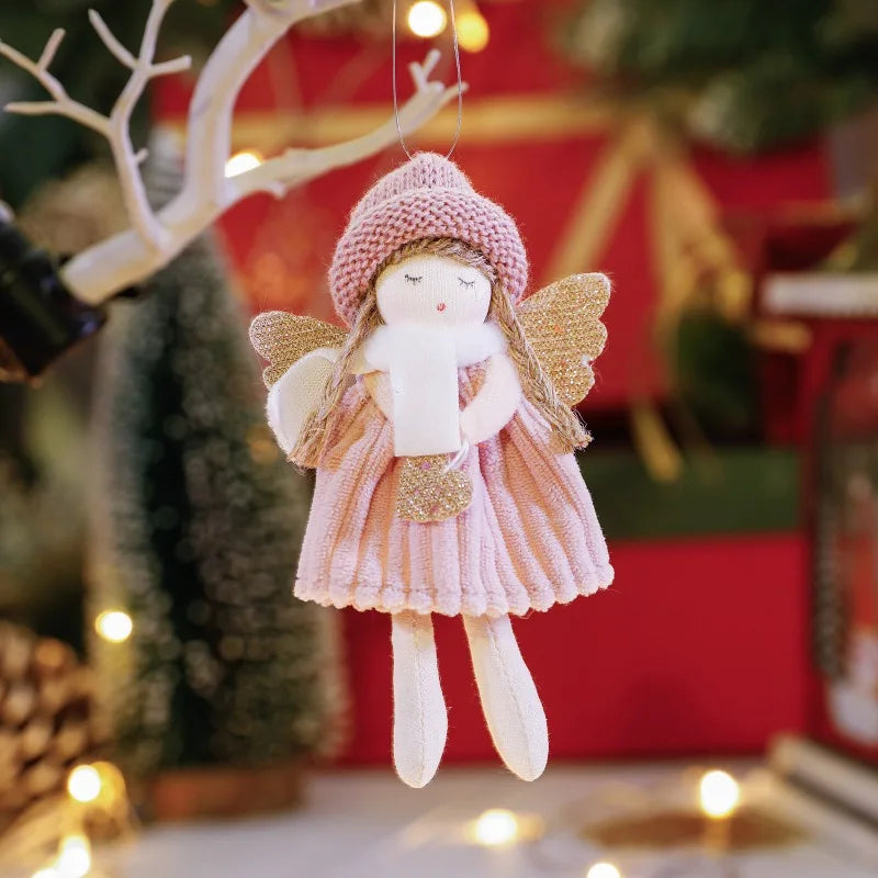 2024 New Year Gift Cute Christmas Angel Doll Xmas Tree Ornament Noel Deco Christmas Decoration for Home Natal Navidad 2023 Decor