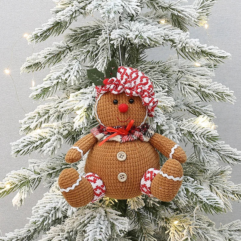 Christmas tree pendant cookie man gingerbread man doll Christmas New Year holiday decoration pendant