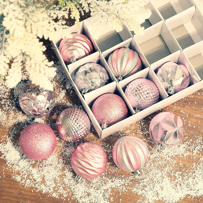 6cm Christmas Ball Package Christmas Tree Decoration Pendant Christmas Ball Painted Decorative Ball