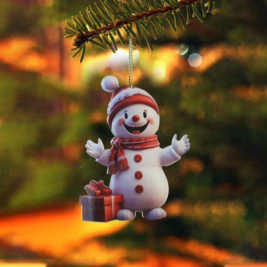 Christmas Cartoon Cute Snowman Pendant Xmas Tree Drop Ornaments Decoration Kids Gifts Window Car Backpack Home Office Decor