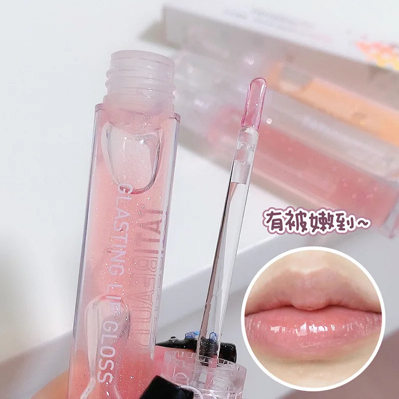 Moisturizer Lip Gloss Mirror Water Lip Glaze Waterproof Liquid Lipstick Volume Lip Clear Lipgloss Women Korean Makeup Cosmetics