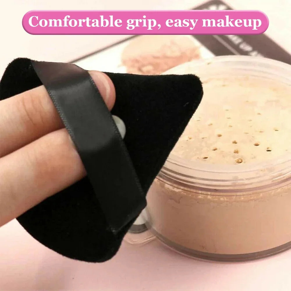 2/6Pcs Triangle Powder Puff Soft Velvet Cosmetic Puff Face Makeup Sponge Foundation Puff Makeup Blender Beauty Make Up Tools