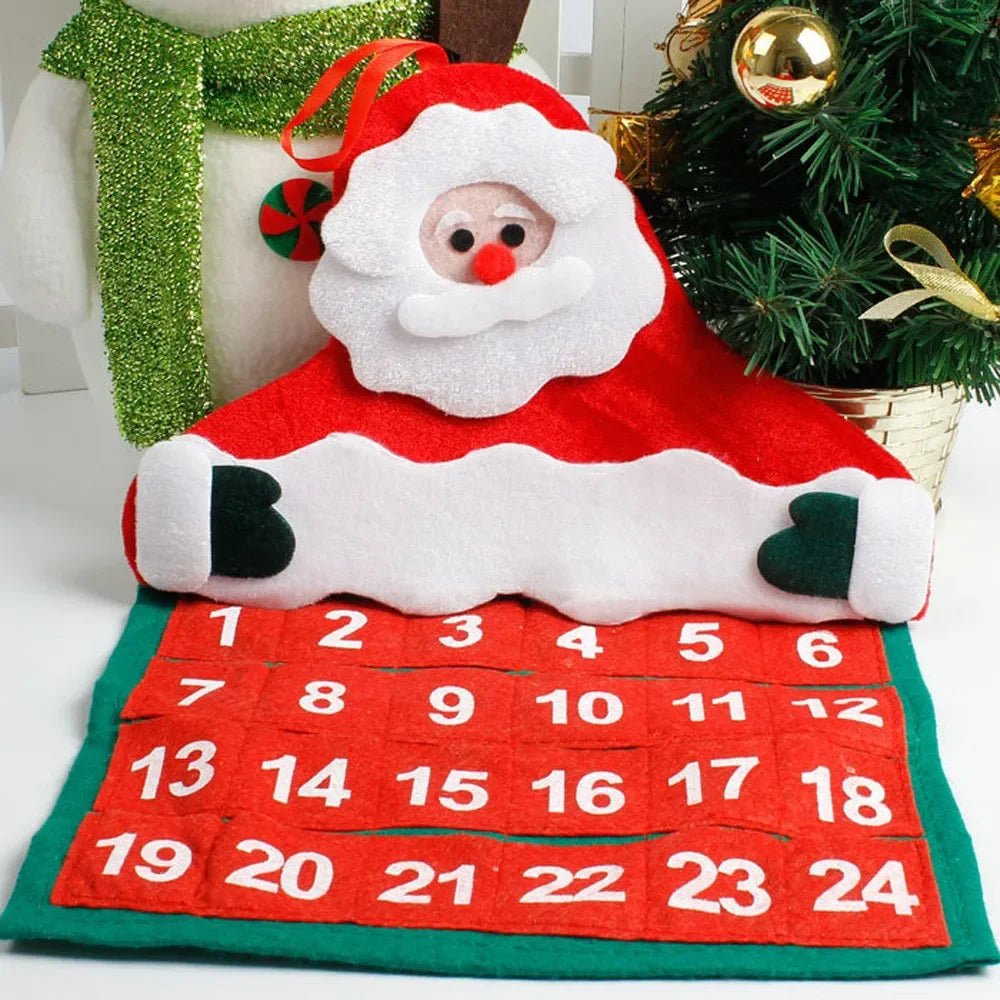 Christmas Decorations Calendar Advent Calendars  Pendant Santa Claus Hotel Lobby Family Pendant