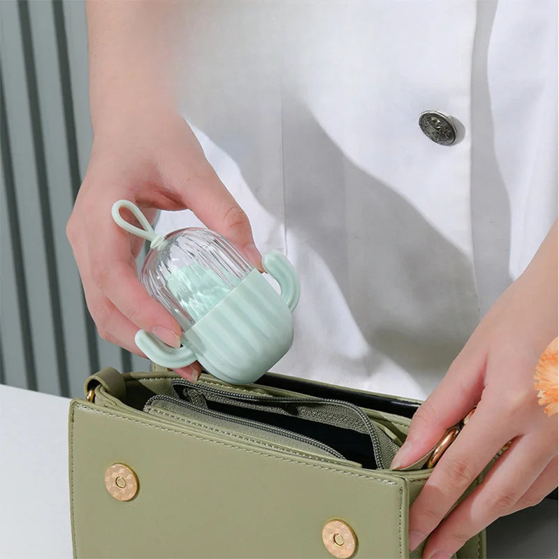 New Cactus Makeup Egg Storage Box Set Powder Puff Easy To Carry Powder Puff Egg Storage Makeup Supplies Makeup Sponge